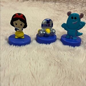 McDonald's Character Toy Set - Blue, Yellow, Red